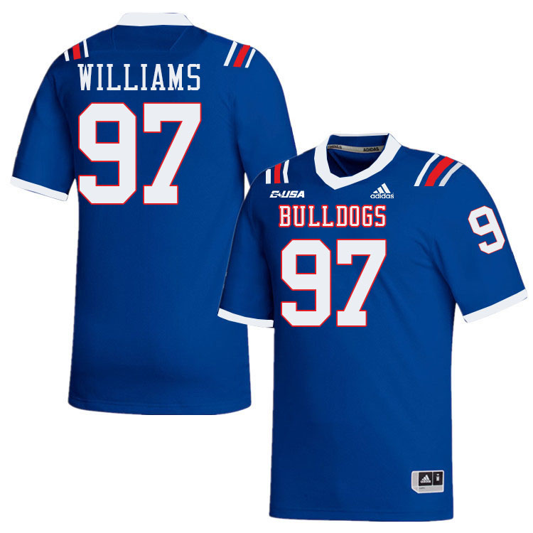 Milton Williams Louisiana Tech Jersey,LA Tech Bulldogs Football Jerseys,Uniforms,Gears-Blue